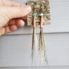 Porcupine Quill + Turquoise Earrings - Image 6