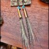 Porcupine Quill + Turquoise Earrings - Image 2